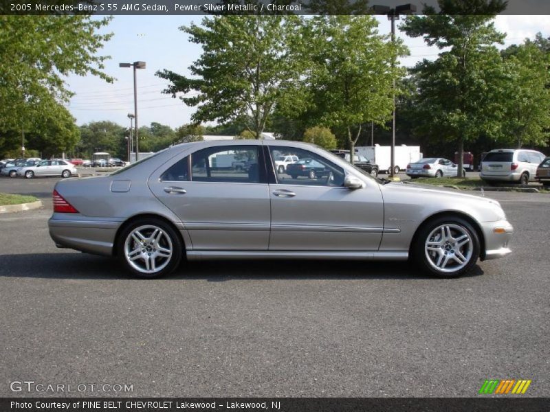 Pewter Silver Metallic / Charcoal 2005 Mercedes-Benz S 55 AMG Sedan