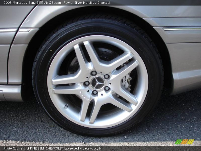 Pewter Silver Metallic / Charcoal 2005 Mercedes-Benz S 55 AMG Sedan