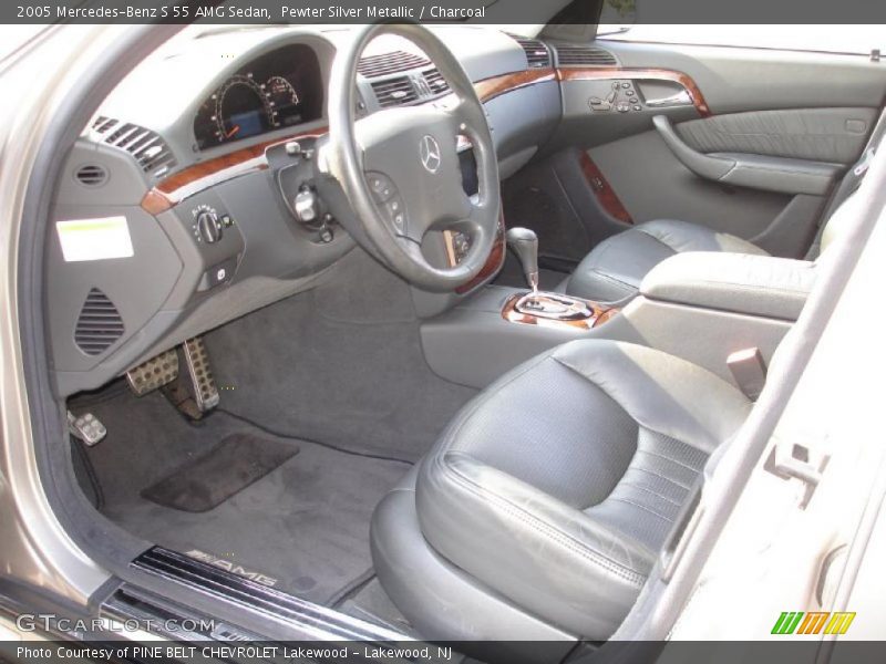 Pewter Silver Metallic / Charcoal 2005 Mercedes-Benz S 55 AMG Sedan