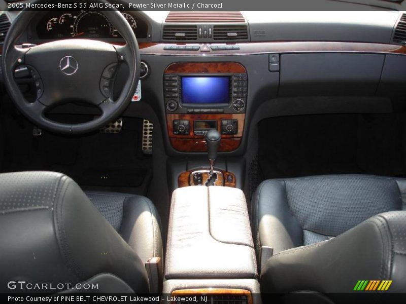 Pewter Silver Metallic / Charcoal 2005 Mercedes-Benz S 55 AMG Sedan