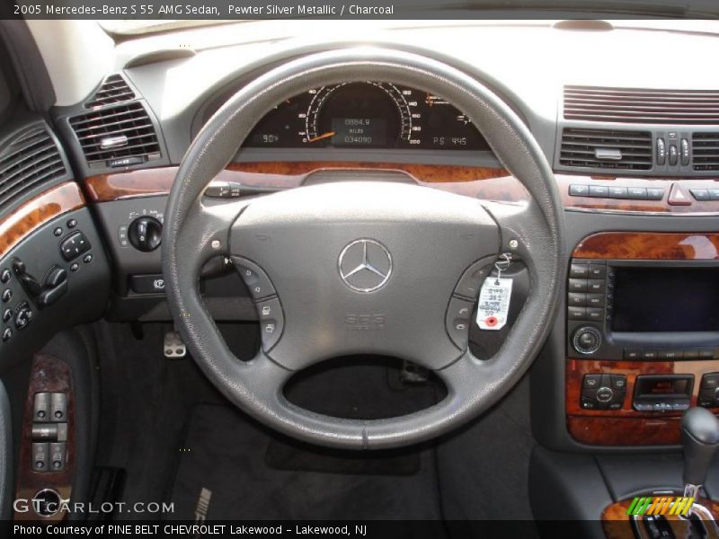 Pewter Silver Metallic / Charcoal 2005 Mercedes-Benz S 55 AMG Sedan