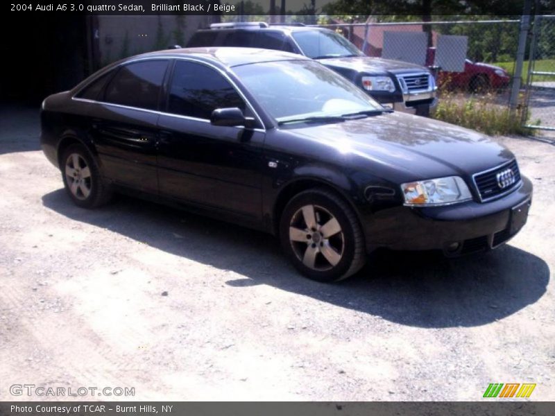 Brilliant Black / Beige 2004 Audi A6 3.0 quattro Sedan