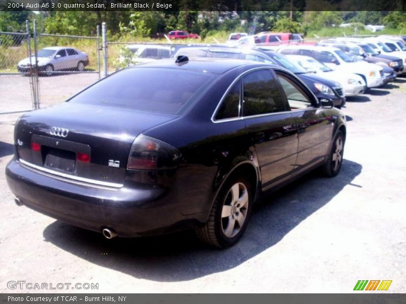 Brilliant Black / Beige 2004 Audi A6 3.0 quattro Sedan