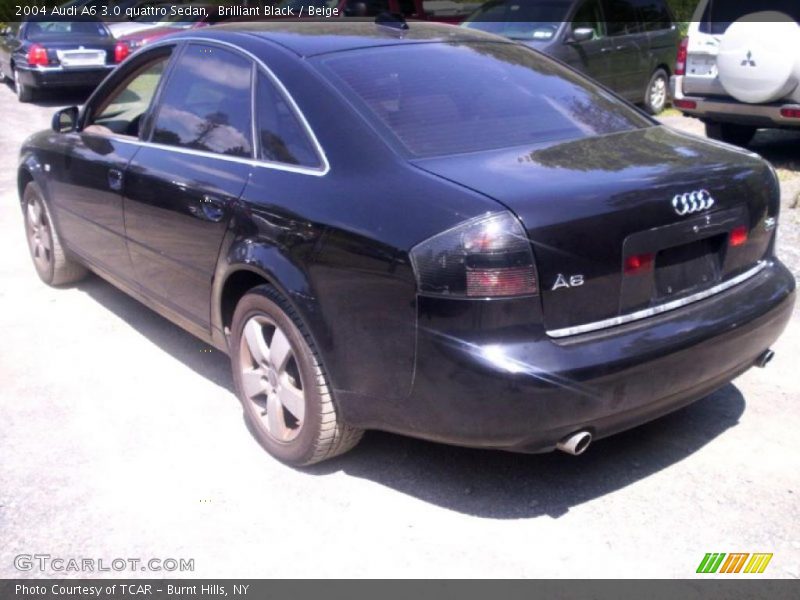Brilliant Black / Beige 2004 Audi A6 3.0 quattro Sedan