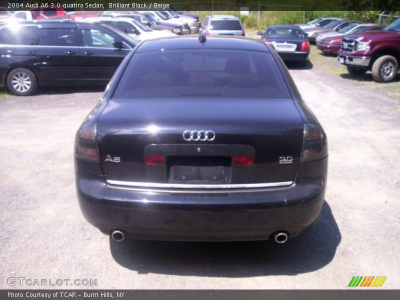 Brilliant Black / Beige 2004 Audi A6 3.0 quattro Sedan