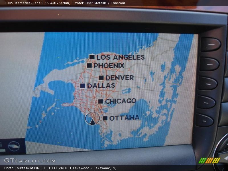 Pewter Silver Metallic / Charcoal 2005 Mercedes-Benz S 55 AMG Sedan