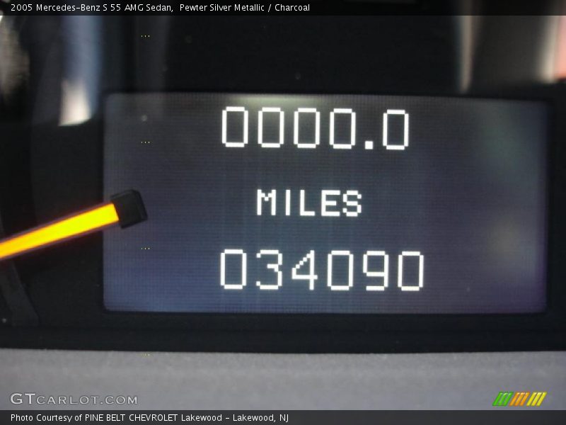 Pewter Silver Metallic / Charcoal 2005 Mercedes-Benz S 55 AMG Sedan