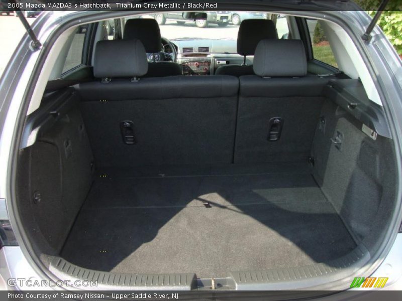 Titanium Gray Metallic / Black/Red 2005 Mazda MAZDA3 s Hatchback