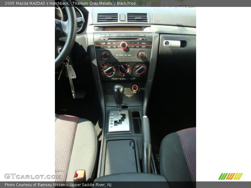 Titanium Gray Metallic / Black/Red 2005 Mazda MAZDA3 s Hatchback