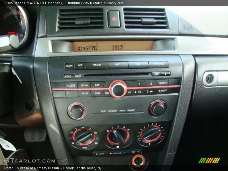 Titanium Gray Metallic / Black/Red 2005 Mazda MAZDA3 s Hatchback