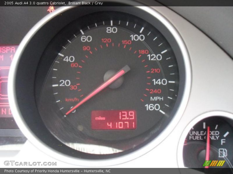Brilliant Black / Grey 2005 Audi A4 3.0 quattro Cabriolet
