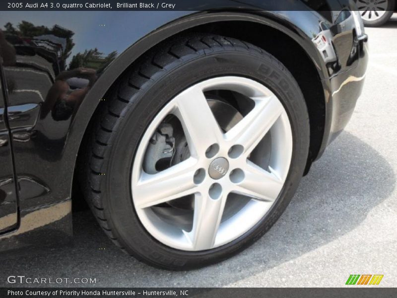 Brilliant Black / Grey 2005 Audi A4 3.0 quattro Cabriolet