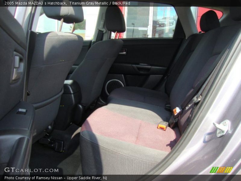 Titanium Gray Metallic / Black/Red 2005 Mazda MAZDA3 s Hatchback