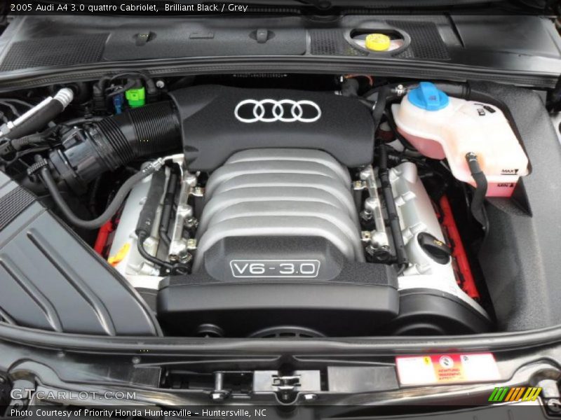 Brilliant Black / Grey 2005 Audi A4 3.0 quattro Cabriolet