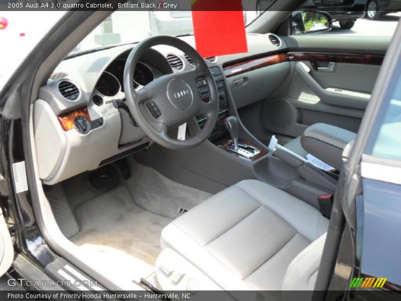 Brilliant Black / Grey 2005 Audi A4 3.0 quattro Cabriolet