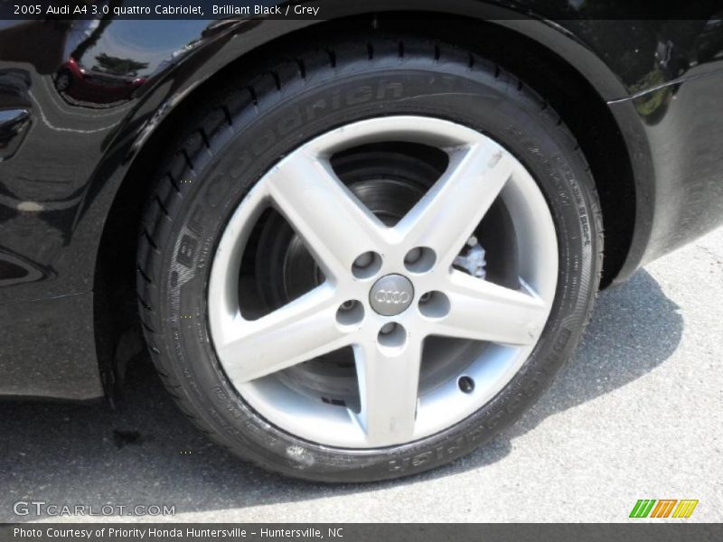 Brilliant Black / Grey 2005 Audi A4 3.0 quattro Cabriolet