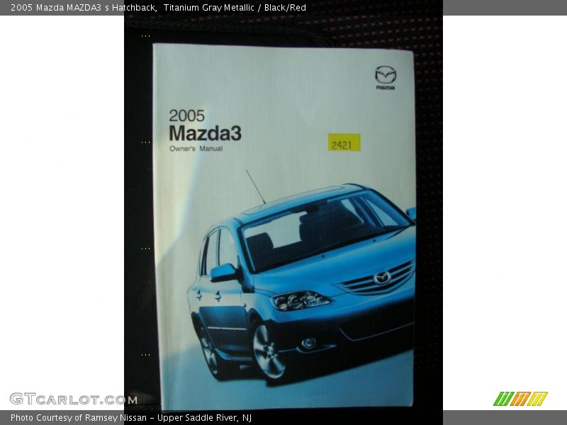 Titanium Gray Metallic / Black/Red 2005 Mazda MAZDA3 s Hatchback