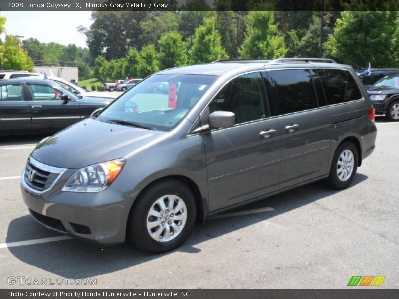 Nimbus Gray Metallic / Gray 2008 Honda Odyssey EX