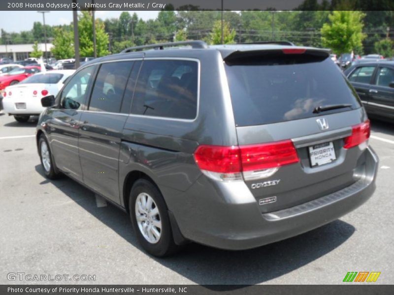 Nimbus Gray Metallic / Gray 2008 Honda Odyssey EX