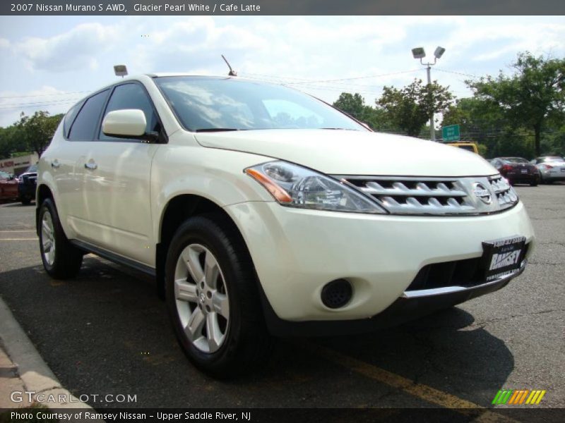 Glacier Pearl White / Cafe Latte 2007 Nissan Murano S AWD