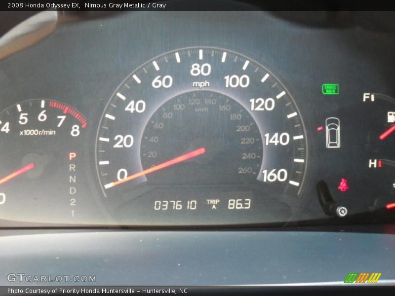 Nimbus Gray Metallic / Gray 2008 Honda Odyssey EX