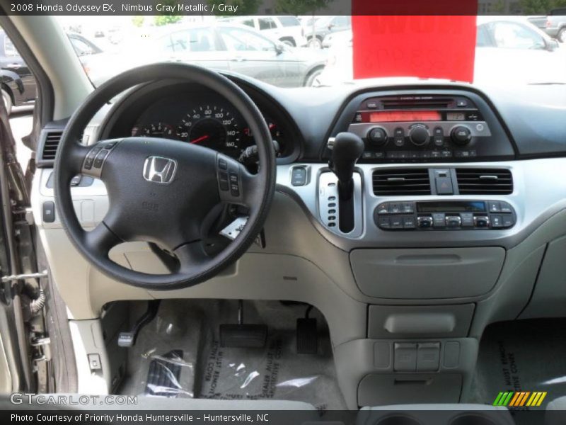 Nimbus Gray Metallic / Gray 2008 Honda Odyssey EX
