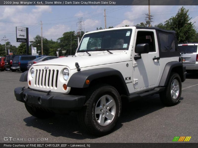 Stone White / Dark Slate Gray/Medium Slate Gray 2009 Jeep Wrangler X 4x4