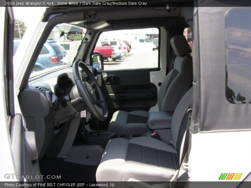 Stone White / Dark Slate Gray/Medium Slate Gray 2009 Jeep Wrangler X 4x4