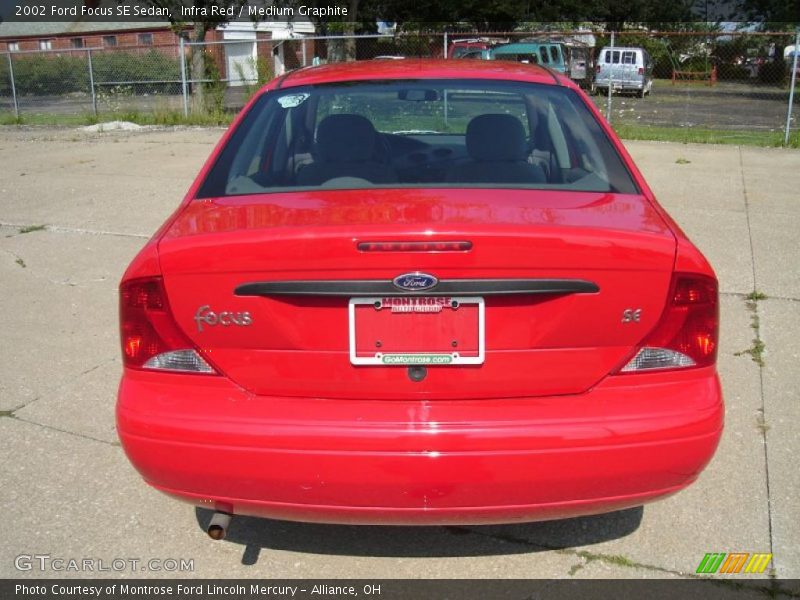 Infra Red / Medium Graphite 2002 Ford Focus SE Sedan