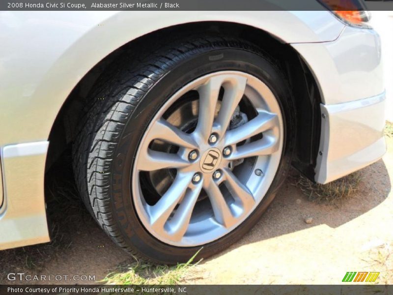Alabaster Silver Metallic / Black 2008 Honda Civic Si Coupe