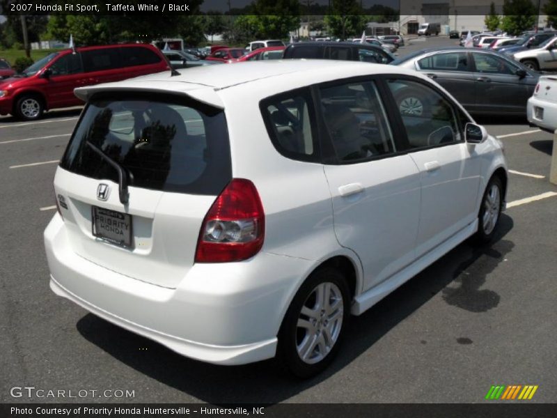 Taffeta White / Black 2007 Honda Fit Sport