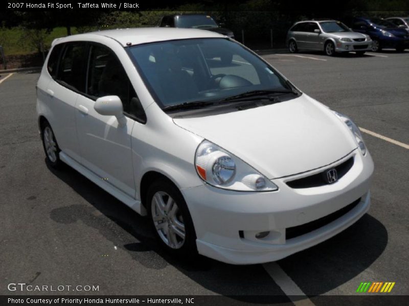 Taffeta White / Black 2007 Honda Fit Sport