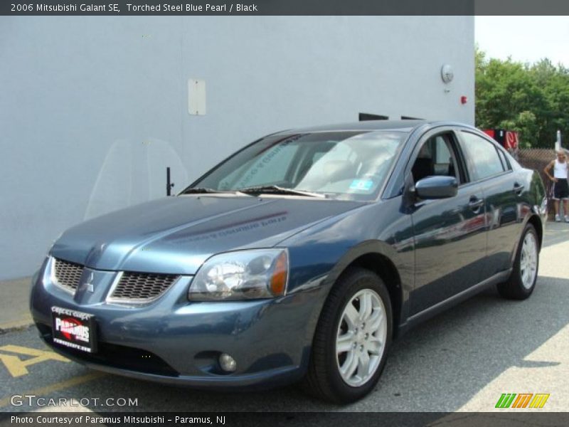 Torched Steel Blue Pearl / Black 2006 Mitsubishi Galant SE