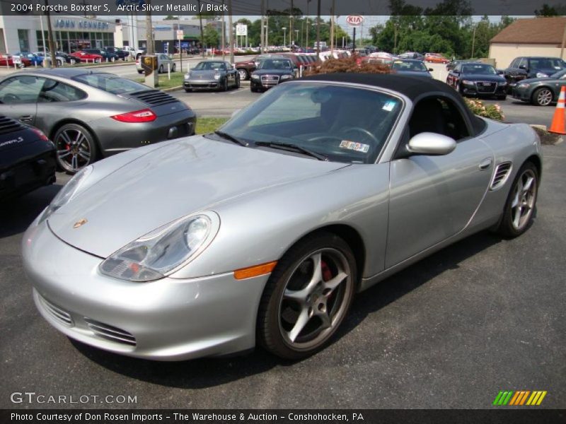 Arctic Silver Metallic / Black 2004 Porsche Boxster S