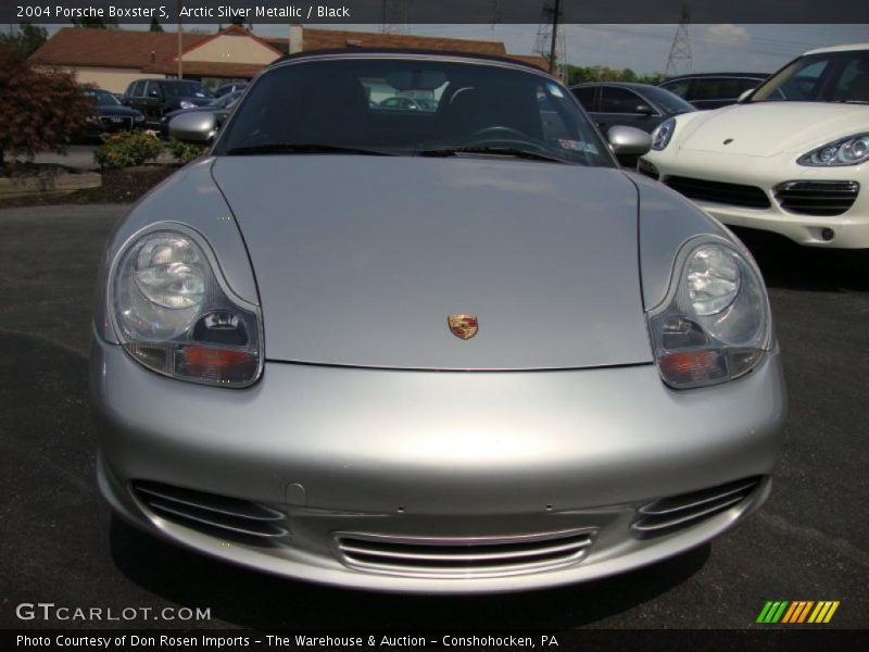 Arctic Silver Metallic / Black 2004 Porsche Boxster S