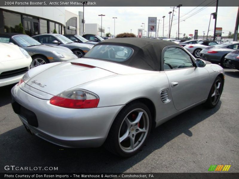 Arctic Silver Metallic / Black 2004 Porsche Boxster S