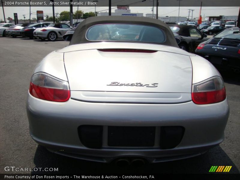 Arctic Silver Metallic / Black 2004 Porsche Boxster S