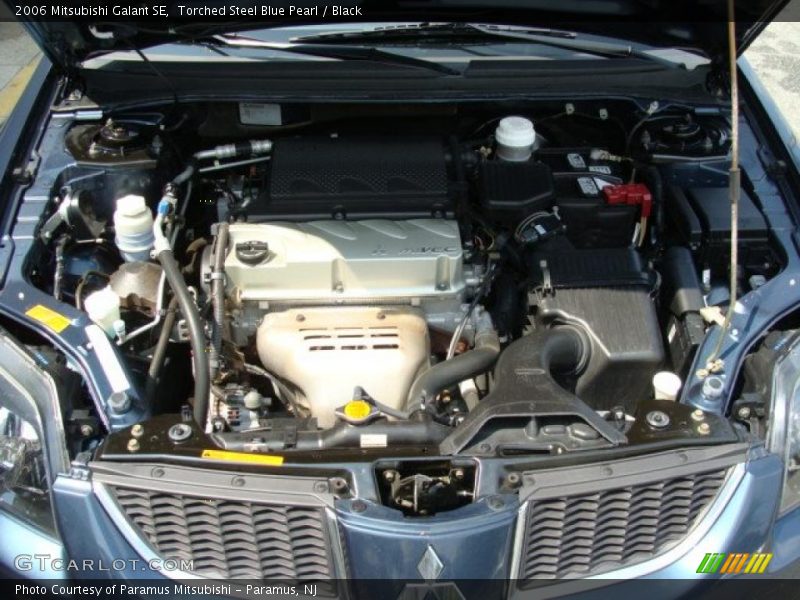 Torched Steel Blue Pearl / Black 2006 Mitsubishi Galant SE