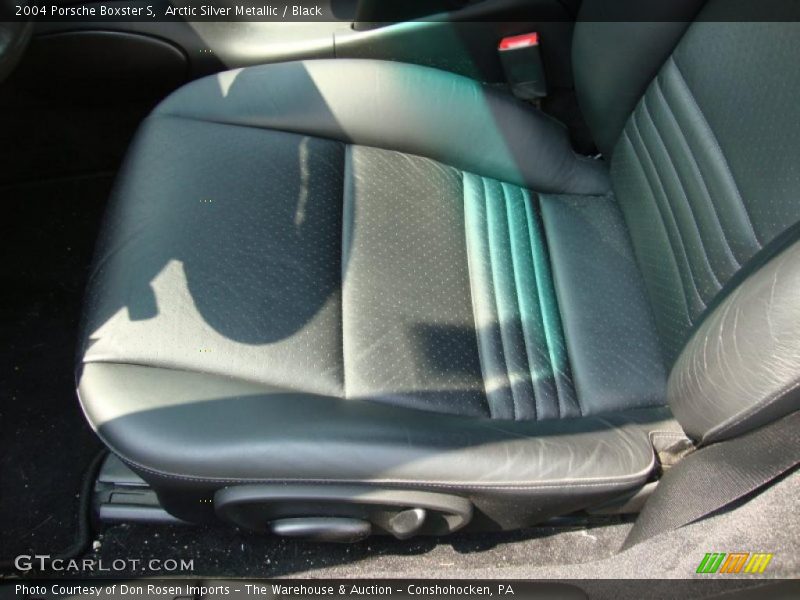 Arctic Silver Metallic / Black 2004 Porsche Boxster S