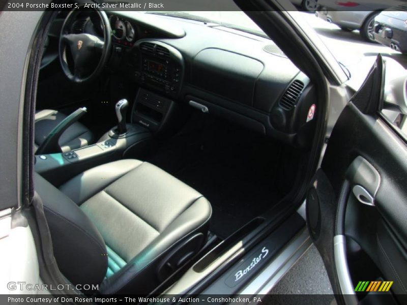 Arctic Silver Metallic / Black 2004 Porsche Boxster S