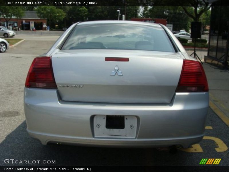 Liquid Silver Metallic / Black 2007 Mitsubishi Galant DE