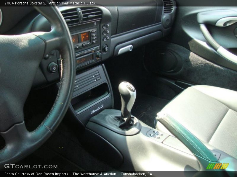 Arctic Silver Metallic / Black 2004 Porsche Boxster S