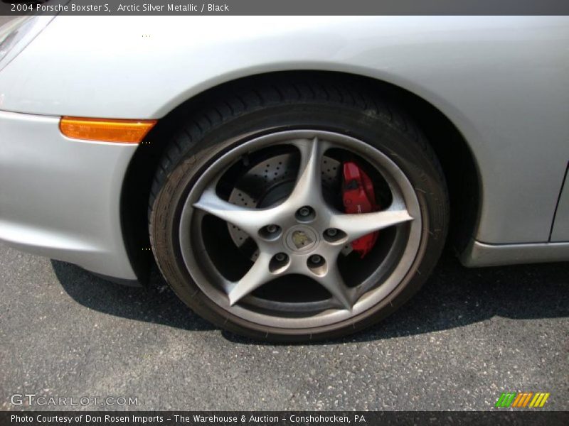 Arctic Silver Metallic / Black 2004 Porsche Boxster S
