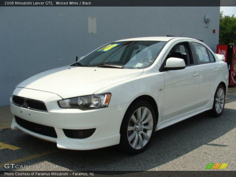 Wicked White / Black 2008 Mitsubishi Lancer GTS