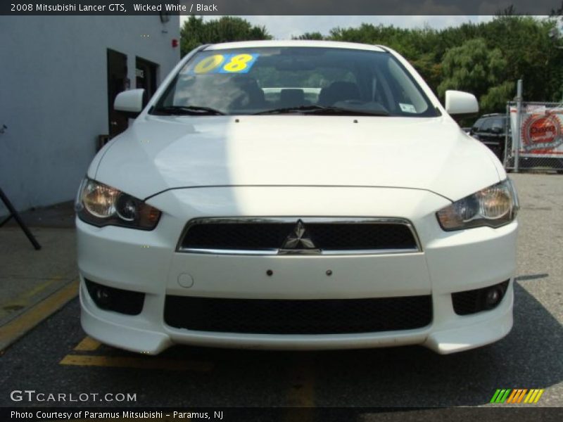 Wicked White / Black 2008 Mitsubishi Lancer GTS