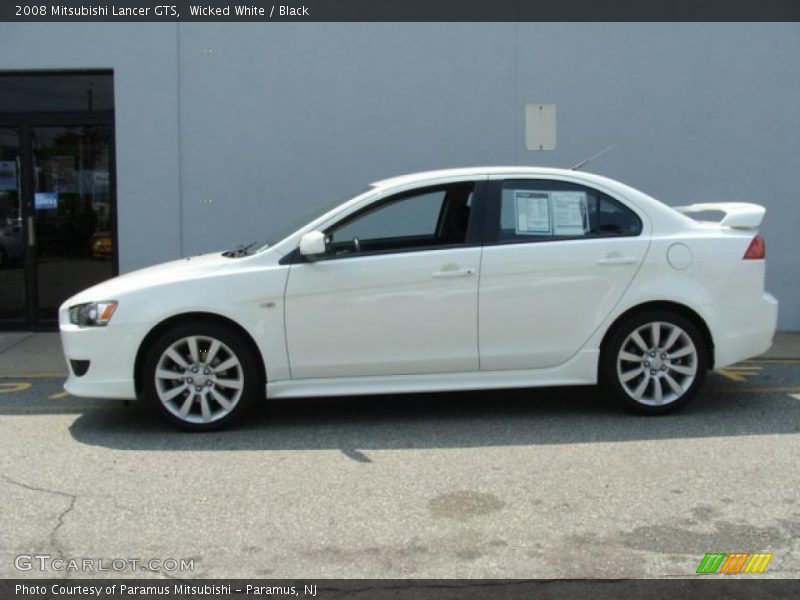 Wicked White / Black 2008 Mitsubishi Lancer GTS