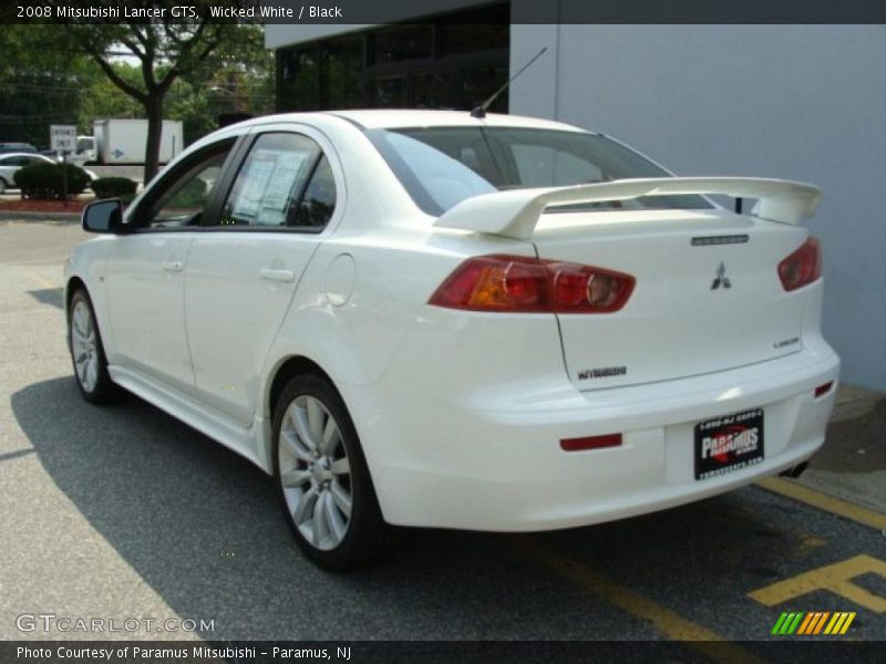 Wicked White / Black 2008 Mitsubishi Lancer GTS