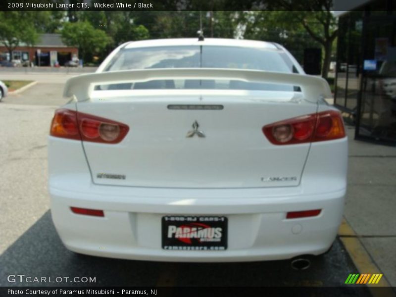 Wicked White / Black 2008 Mitsubishi Lancer GTS