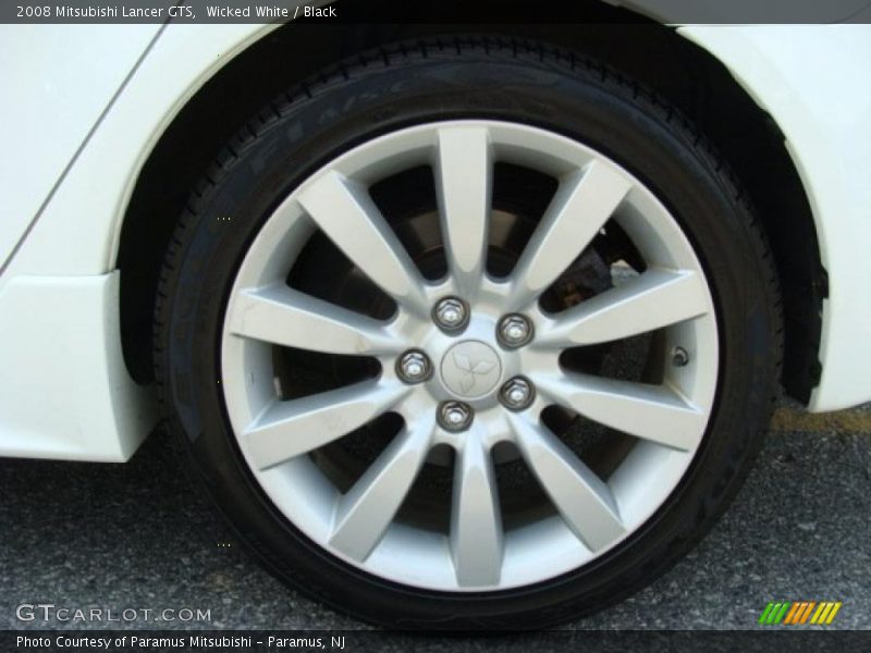 Wicked White / Black 2008 Mitsubishi Lancer GTS