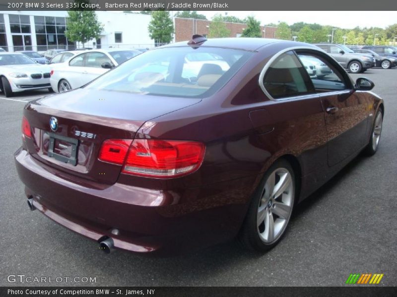 Barbera Red Metallic / Saddle Brown/Black 2007 BMW 3 Series 335i Coupe